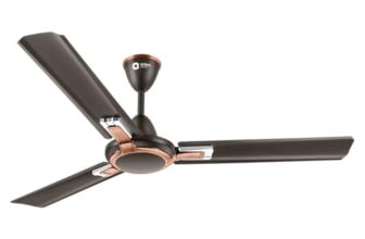 Orient Electric 1200 mm Apex Prime| 5 Years Warranty by Orient | 350 RPM Motor Speed | BEE 1-Star Rated Energy Efficient Fan| Rust-Proof Aluminium Blades| Ceiling fan for home| Smoke Brown, Pack of 1