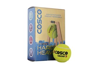 Cosco Rubber Light Cricket Tennis Ball Yellow (Pack of 6)