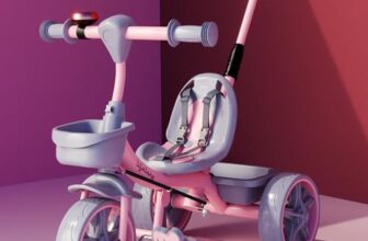 Lifelong Trike Cycle for 2-5 Years – Tricycles for Boy & Girl – Baby Cycle for Kids with 3 EVA Wheels, Bell & Basket -Durable Tricycle with Parental Control 30kg Capacity (Pink & Grey)
