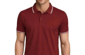 AWG ALL WEATHER GEAR Rich Cotton Polo T-Shirt | Half Sleeve Classic Fit | Soft Breathable Solid Tee | Casual & Office Wear | Comfortable Everyday Cotton Polo | Mens Tshirts