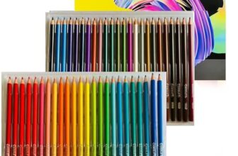 Corslet 48 Pc Oil Colour Pencils Set Art Kit Color Drawing For Artists Sketching Artist Beginners & Pro Art, And Colouring, Multi-coloured, Multi