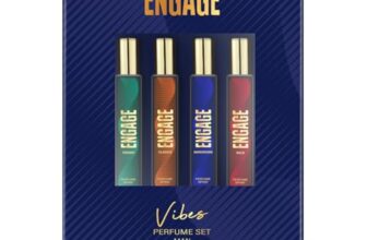 Engage Vibes Perfume Gift Set for Men, 100ml, Long Lasting Eau De Parfum, Travel Size Perfume Combo 25ml x 4