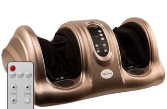 Lifelong Foot Massager Machine for Pain Relief with Kneading function – Also used as Leg Calf Massager – Corded Electric Foot Massage Machine for Home with Customizable Settings (LLM72, Brown)