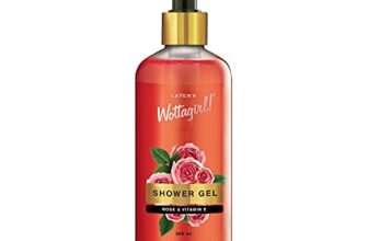 Layer’r Wottagirl Shower Gel Rose & Vitamin E | Non-Toxic and Paraben Free | For Women, 300ML