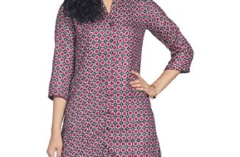 Indigo Women’s Acrylic Regular Kurta (AW21/BLC-091 H_M_Off White_M)