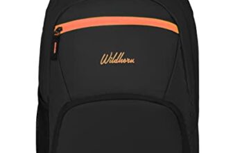 WildHorn Laptop Backpack for Men/Women I Fits upto 15.6″ Laptop I Waterproof I Travel/Business/College Bookbags (020-BLACK)