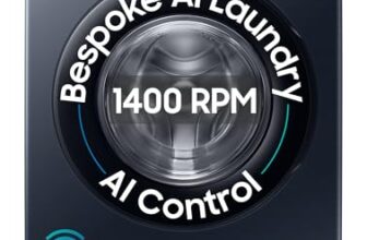 Samsung 12 kg, 5star, AI Control, AI Ecobubble, Super Speed, Wi-Fi, Hygiene Steam with Inbuilt Heater, Digital Inverter, Fully-Automatic Front Load Washing Machine (WW12DG6B24ASTL, Navy)