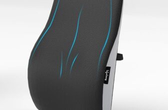 Lifelong Back Support Cushion for Office Chair & Car | Ergonomic Memory Foam Design for Better Posture, Reduced Fatigue, and Comfortable Sitting During Work or Travel