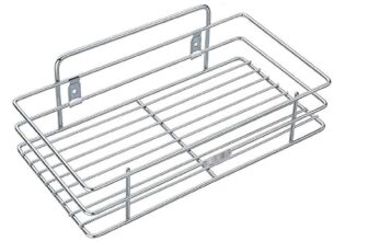 NH10 DESIGNS Stainless Steel Multipurpose Storage Countertop Rack/Shelf, Kitchen Rack – Single Stainless Steel Bathroom Racks and Shelves Floating Shelves (NHSP)