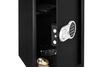 Amazon Basics Digital Safe With Electronic Keypad Locker For Home, Gross Capacity – 58L (Net – 51L), Black