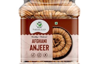Earthy Eats Premium Afghani Anjeer 1kg | Soft Juicy Dried Figs Dry Fruit | No Added Sugar, Rich Source Of Fiber | Low in Fat Healthy Snack Jar Pack Of 1 | Perfect for Gifting