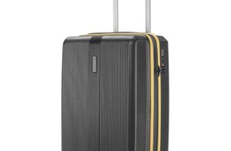 Provogue Primea Small Cabin Trolley Bag, 55 cm, 20 inch Suitcase, PC Hard Luggage, Anti-Theft Zipper, TSA Lock, Built-in Expander, Built-in Wet Pouch, 8 Wheels, 3 Years Warranty,Grey