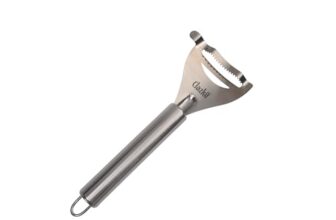 Clazkit Stainless Steel Corn Peeler Tool – Heavy Duty Corn Stripper, Sweet Corn Kernel Remover, Serrated Blade Corn Cutter, Kitchen Tool for Fast Corn Peeling-Pack of 1