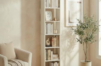 Green Soul Alba 7 Shelves Engineered Wood Book Shelf | Multipurpose Wooden Bookshelf for Home, Bedroom, Living Room, Study Room, Kids Room | Organizer | Storage | 3 Year Warranty (Frosty White)
