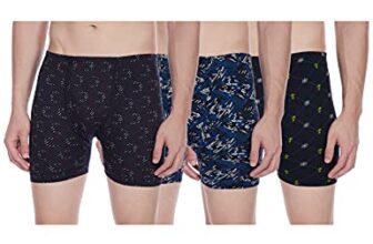 Rupa Frontline Printed Trunk for Men, 100% Cotton Material, Inner Elastic, Pack of 3 Assorted