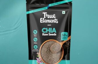 True Elements Chia Seeds 1000g – Non-GMO and Fibre Rich Seeds | Omega-3 rich Seeds for Eating | Healthy Snacks | Best for Weight Management