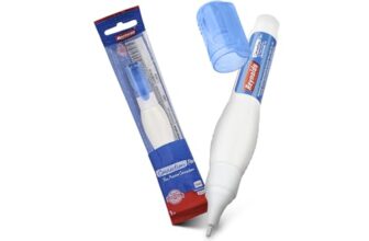 Reynolds Correction Pen Whitener I Smudge Free Operation with Unique Squeeze Control Applicator I Precise Whitener Pen for Correction – 4 PIECES,White,8904379403467