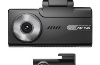 CP PLUS CP-F83B True 4K 2160P UHD Dual Channel Dash Cam, ADAS, in-Built GPS & Touch Screen, Time Lapse, G Sensor, Night Vision, Wide Angle View, Supports Upto 1TB | CP-F83B