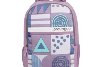 Provogue Blaze laptop backpack with built-in rain cover, college bag, office backpack,laptop bag for men and women with bottle holder and side pocket, padded laptop sleeve, Misty Peach, 35 Ltr