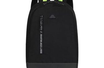 Gear Superior 17″/19L Medium Water Resistant Backpack | Casual Backpack | Daypack | Travel Backpack | College Bag For Men/Women (Black – Grey)