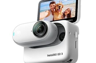 insta360 Go 3 (64Gb) – Small & Lightweight Action Digital Camera,Portable and Versatile,Hands-Free POV,Mount Anywhere,Stabilization,Multifunctional Action Pod,Waterproof,for Travel,Sports,Vlog