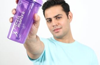 Fitness Mantra® 700ml Classic Shaker Bottle for Men & Women [Capacity 700 ml (Purple, 700ml)
