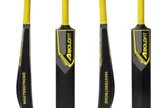 Boldfit Plastic Cricket Bat Full Size Durable Bats for Tennis & Wind Ball Lightweight Adult & Teen Tournament Match Bat, Yellow- Size 6