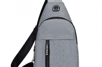 Dhrumino Crossbody Chest Bag for Men – Waterproof Sling Backpack with USB Charging Port | Shoulder Bag for Travel, Hiking, Camping, Gym, Sports & Outdoor Activities (Multicolor)