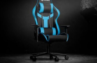CELLBELL Transformer Lite Gaming Chair – Ergonomic High Back Racing Style Gamer Chair, 1D Adjustable Armrest, Tilt Mechanism, Leather Reclining Office Chair (Blue) – 3-Year Brand Warranty