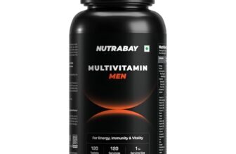 Nutrabay Pro Active Multivitamin for Men with Zinc, Magnesium, Vitamin B,C,A,E – Enhances Energy, Immunity & Better Sleep– 120 Veg Capsules | 100% RDA for Viamins & Minerals | Purity Tested Supplement