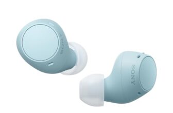 Sony WF-C510 Wireless Bluetooth Earbuds with Mic, TWS, in Ear, Ambient Sound Mode, Small and Comfortable, IPX4, Quick Charge, Multipoint Connectivity, Customized EQ, Up to 22 Hours Battery- Blue