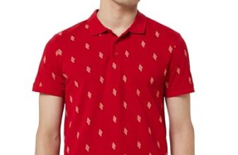 United Colors of Benetton Men’s Regular Fit Polo Shirt (24P3P89J4240I_Maroon_M)