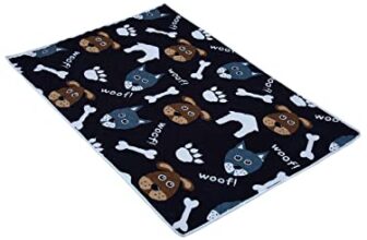 AAZEEM Soft Light Weight Mat for Dogs,Cats & Pets, (Size-M),Black