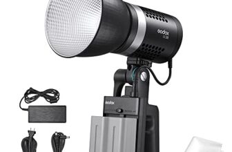 Godox ML30 LED Video Light 5600K CRI96+ TLCI 97+Ultra Quiet Fan APP Wireless Control 12 Lighting Effects for Video Photography Photo Studio