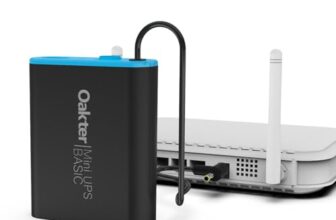 Oakter Mini UPS Basic for WiFi Router Broadband Modem | Supports 12V-2A Routers. Backup Upto 3 Hours | WiFi Router UPS Power Backup During Power Cuts| Current Surge & Deep Discharge Protection