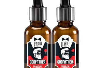 Beardo Godfather Lite Beard and Moustache Oil (30 ml x Pack of 2) | Beard Oil for men | Non-Sticky, Light; Almond Oil, Aloe vera, Vitamin E, Shiny Nourished Beards