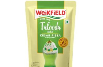 Weikfield Falooda Mix 200 g Pouch | Kesar Pista Flavoured | Rich, Smooth & Creamy Texture | Delicious & Refreshing Taste | Authentic Taste | Instant Falooda Mix
