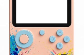500-in-1 Rechargeable Handheld Video Game Console for Kids with 3 Inch Display, Portable Retro Gaming Console, Built-in Classic Games, USB Charging, Pocket Size Video Game Player for Boys Girls Travel