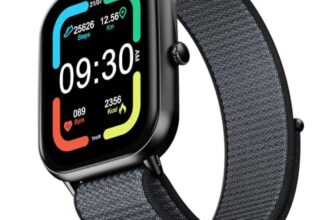 Fire-Boltt Ninja Call Pro Max Nyluxe Smart Watch 2.01″ with Bluetooth Calling, Voice Assistance, SpO2 & Heart Rate Monitor, 120+ Sports Modes, IP67 Waterproof, Smart Watch for Men & Women – Grey