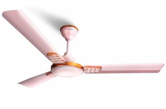 LONGWAY Wave P1 1200 mm/48 inch Ultra High Speed 3 Blade Anti-Dust Decorative Ceiling Fan 2 Years Warranty (Rusty Pink, Pack of 1)