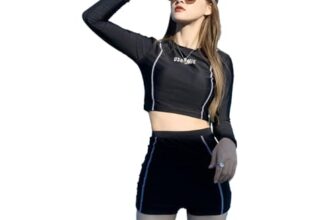 Cockatoo AWM888-Gym wear for women workout set, Activewear women sports and fitness wear, black,Size M-L