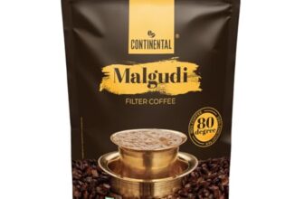 Continental Malgudi Filter Coffee Powder | 500gm Pouch | 80% Coffee – 20% Chicory | Traditional South Indian | Roasted Ground| Smooth Flavour and Rich Aroma |