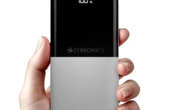 ZEBRONICS EnergiPod 10R1, Power Bank, 10000 mAh, 22.5W Super Fast Charging PD 3.0 (PPS), Dual Type C & USB Port, LED Percentage Indicator, for iPhone, Android, Tablets, Airpods (White)