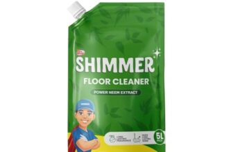 Shimmer Floor & Surface Cleaner Liquid – 5L Family Pack | Non Toxic, Eco Friendly, Safe on Hands | Citrus Fragrance | All Purpose Floor Cleaner for Tiles, Bathroom & Kitchen | Removes Tough Stains