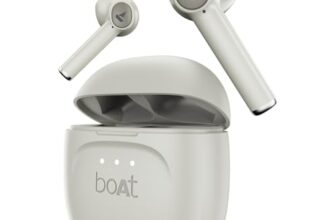 Boat Airdopes 131 Gen 2, 13mm Drivers, 70H Battery, ENx Tech, Beast Mode 45 ms Low Latency, ASAP Charge, Bluetooth Earbuds, TWS Ear Buds Wireless Earphones with mic (Cream White)