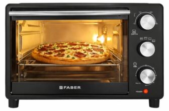 Faber FOTG 24L Neo|1500 Watts OTG|Bake,Toast, Grill| 4 Stage Functions,Upper & Lower Heating|Cool-Touch Handle, Heat Resistant Glass, Indicator Light, Auto-Shut, Ready Bell| Removable Crumb Tray