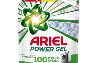 Ariel Power Gel Liquid Detergent for Front Load – 4kg | Removes 100 Dried Stains in 1 Wash | Faster Dissolving | Long-Lasting Fragrance | Color Protection | At the price of Powders