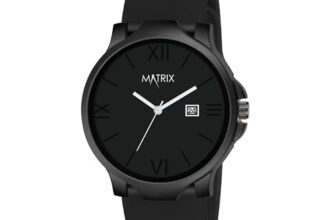 Matrix Dark Edition Solid Black Dial with Softest Silicone Strap Analog Wrist Watch for Men & Boys