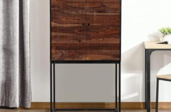 HomeTown Sven Multipurpose Cabinet for Home | Wooden Storage Cabinet with Shelves | Multi Utility Cupboard for Bedroom, Kitchen & Living Room | Modern Storage Organizer Furniture