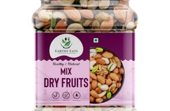 Earthy Eats Premium Dry Fruits Trail Mix 500g | Wholesome Crunch Nut & Fruit Blend | Healthy Snack Mix for Daily Use, Gifting & Travel | Reusable Jar Pack